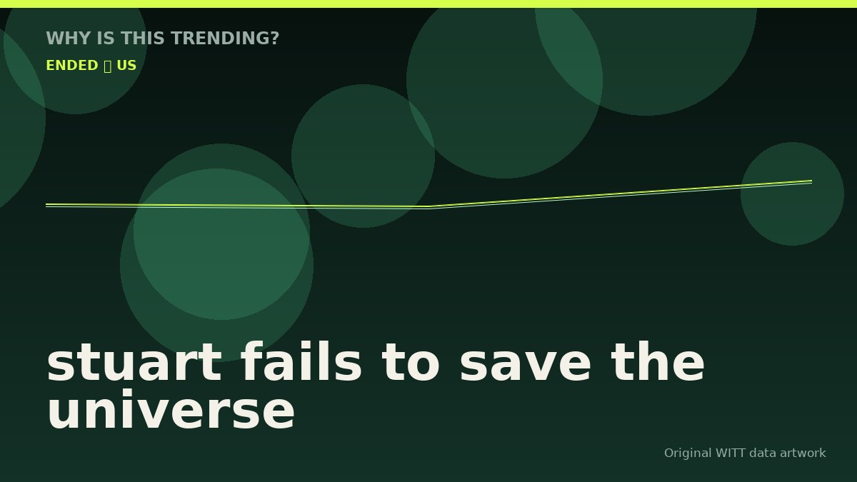 stuart fails to save the universe original attention timeline illustration