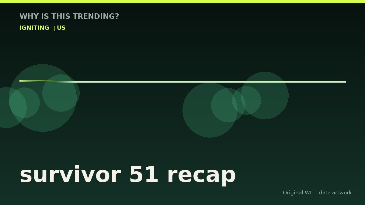 survivor 51 recap original attention timeline illustration