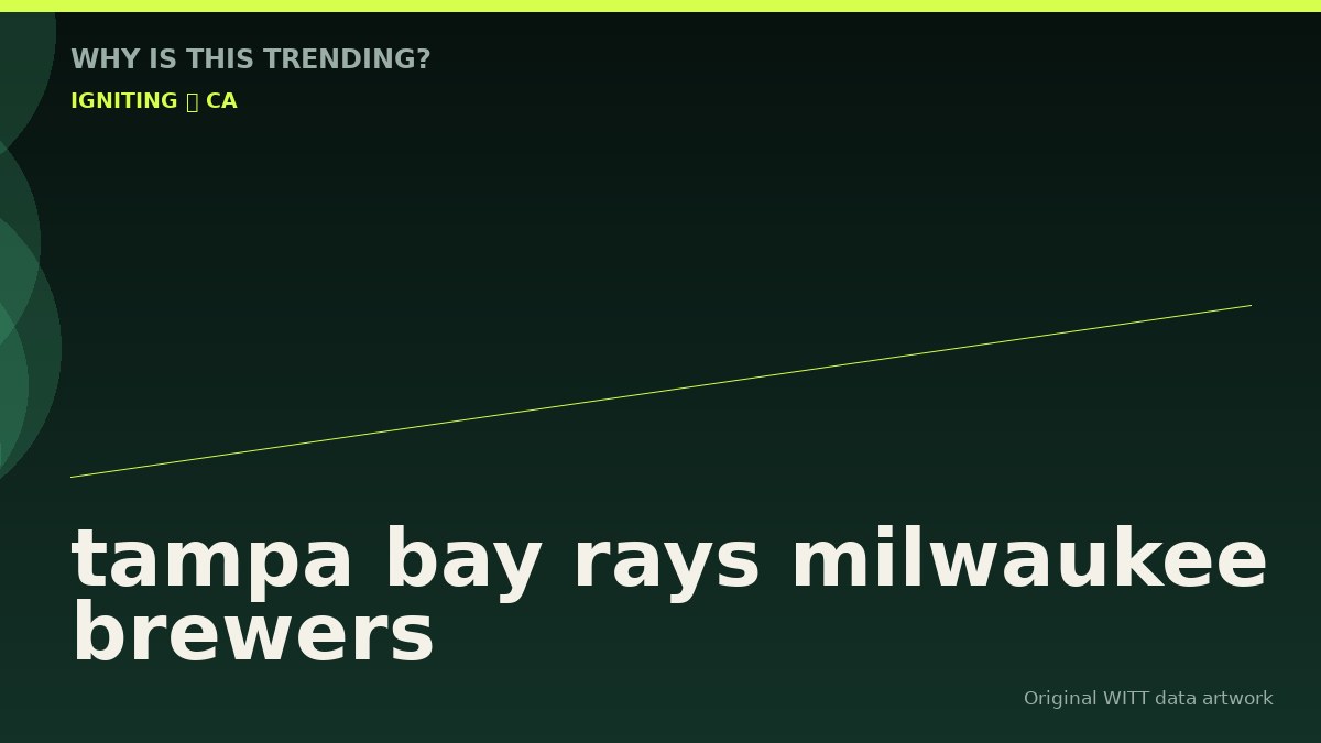 tampa bay rays milwaukee brewers original attention timeline illustration