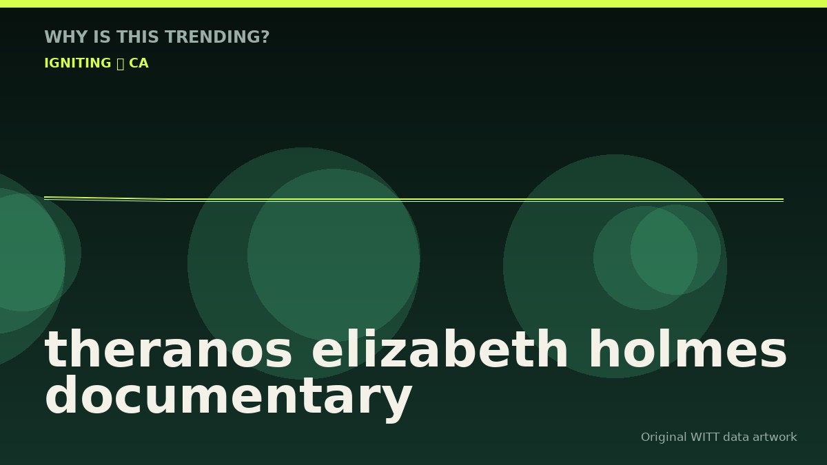 theranos elizabeth holmes documentary original attention timeline illustration