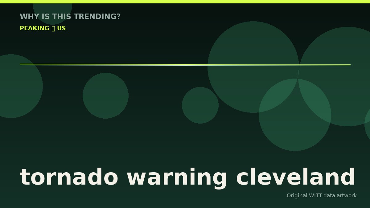 tornado warning cleveland original attention timeline illustration