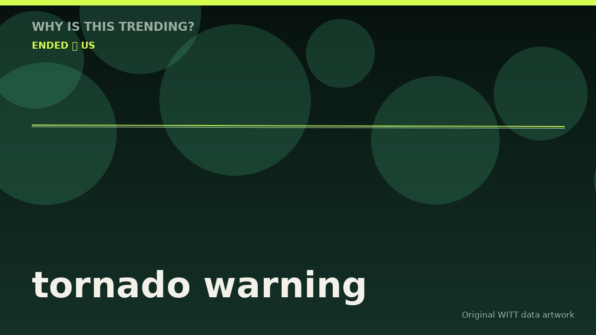 tornado warning original attention timeline illustration