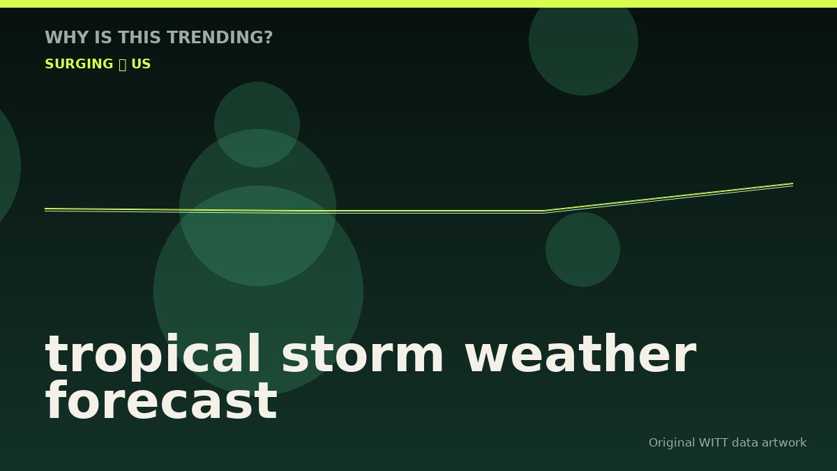 tropical storm weather forecast original attention timeline illustration