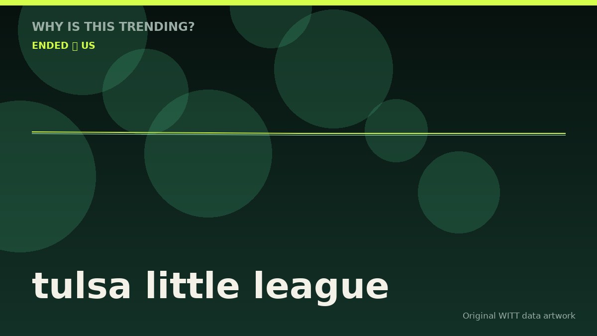 tulsa little league original attention timeline illustration