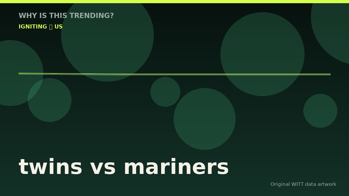 twins vs mariners original attention timeline illustration