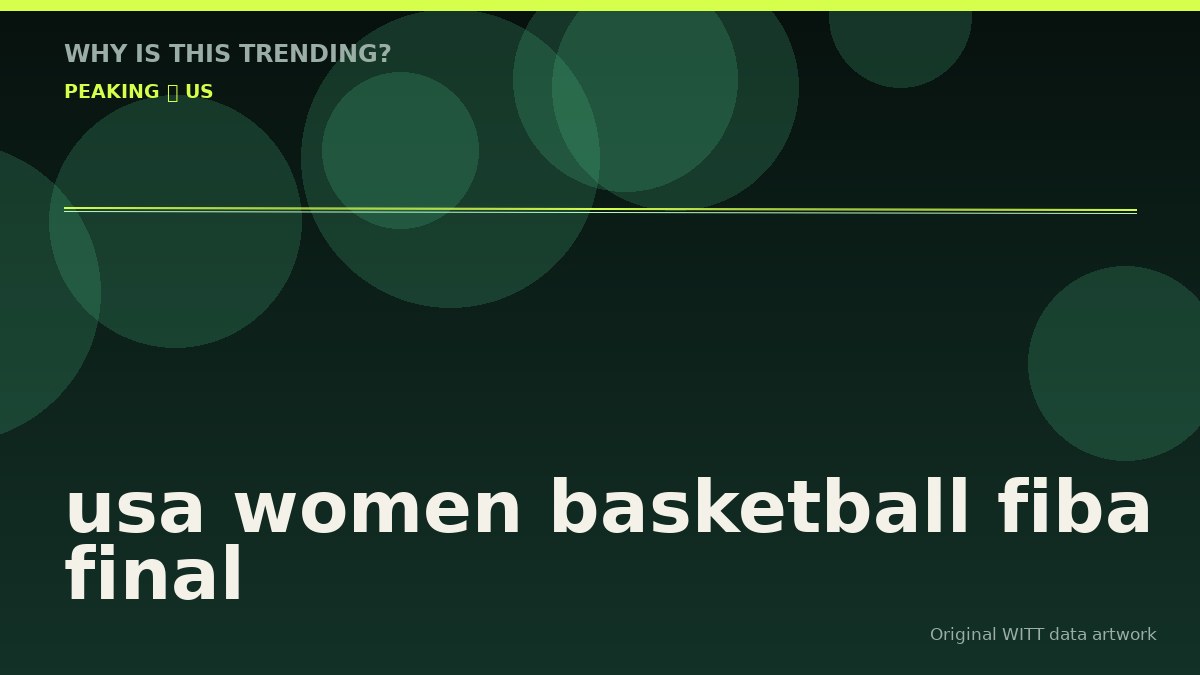 usa women basketball fiba final original attention timeline illustration