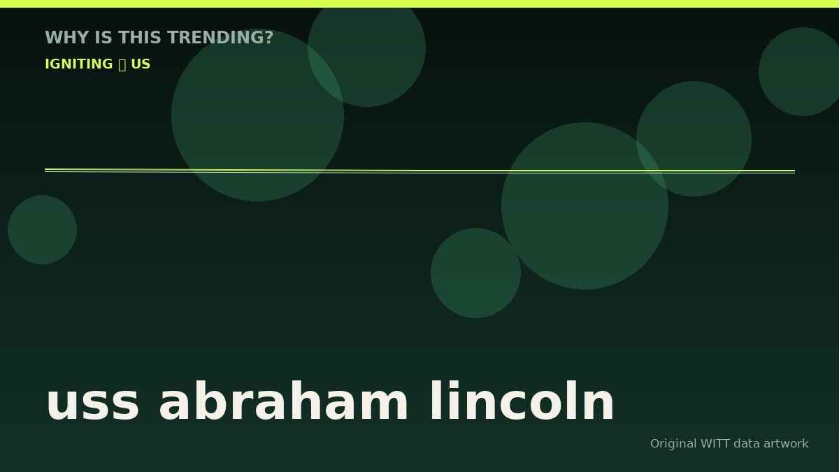 uss abraham lincoln original attention timeline illustration