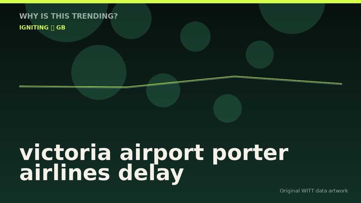 victoria airport porter airlines delay original attention timeline illustration