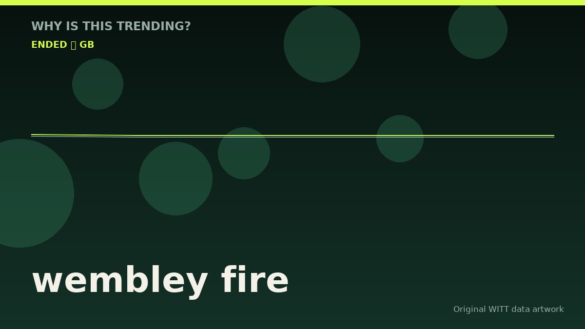 wembley fire original attention timeline illustration