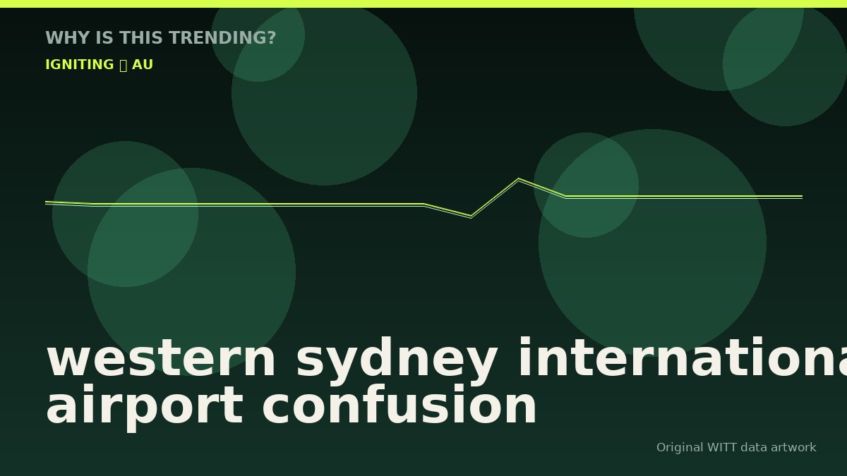 western sydney international airport confusion original attention timeline illustration