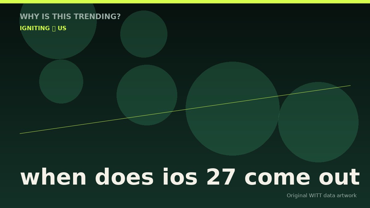 when does ios 27 come out original attention timeline illustration