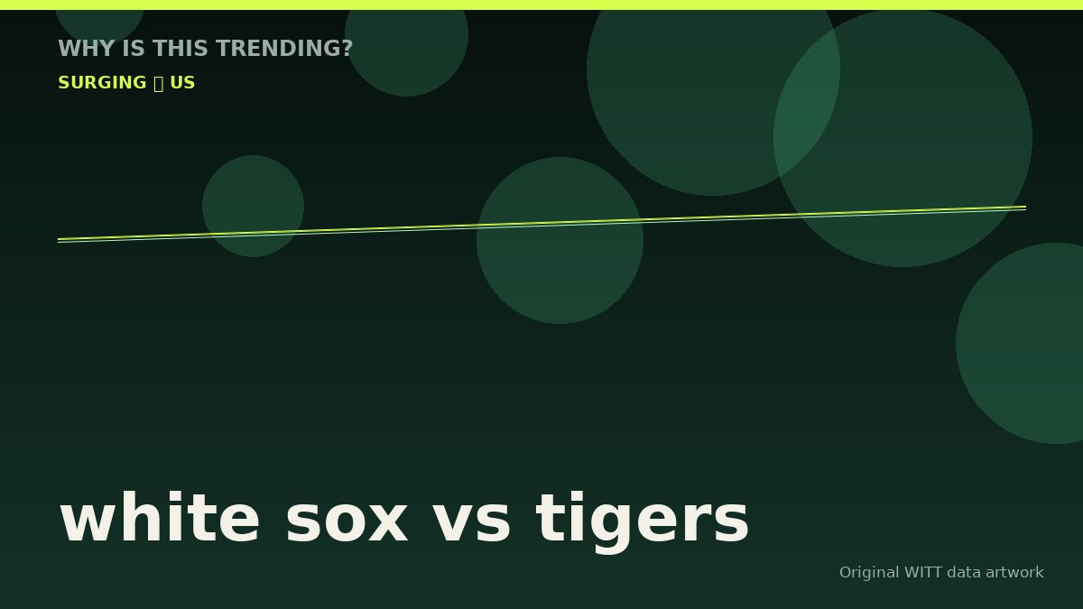 white sox vs tigers original attention timeline illustration