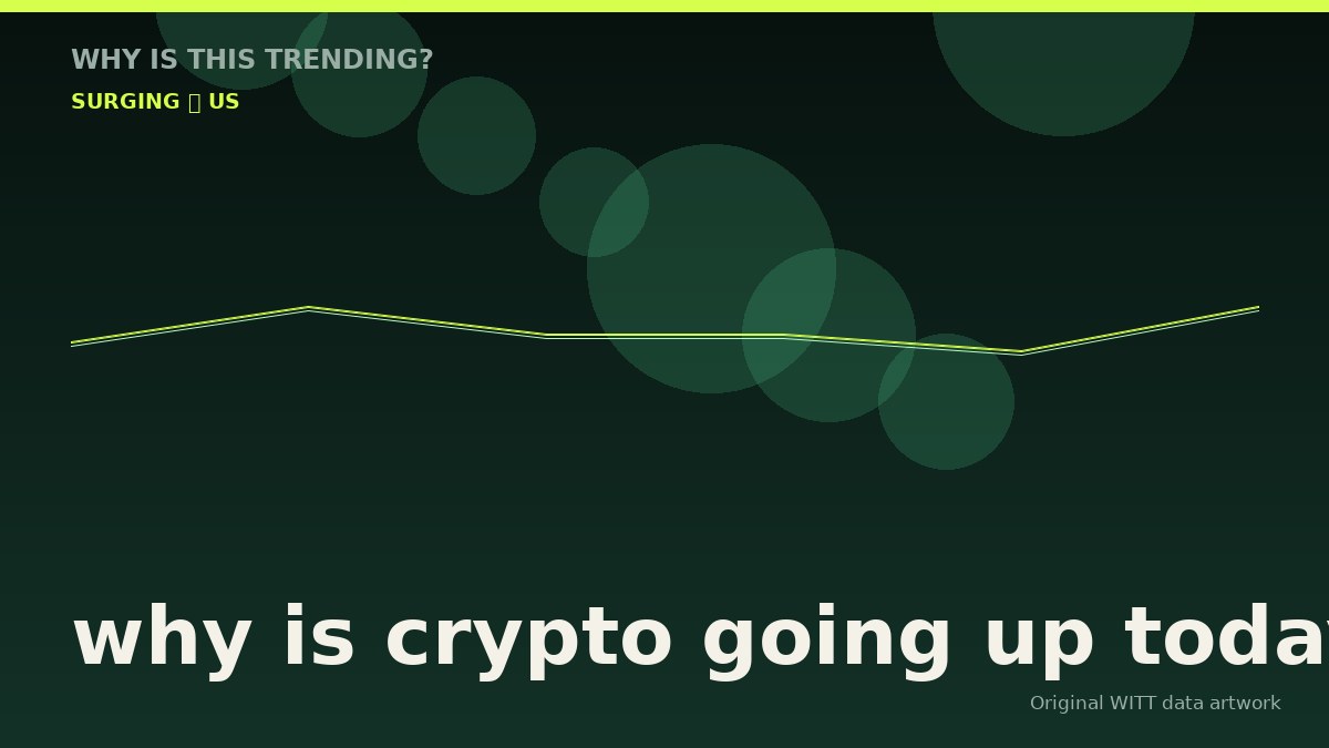 why is crypto going up today original attention timeline illustration