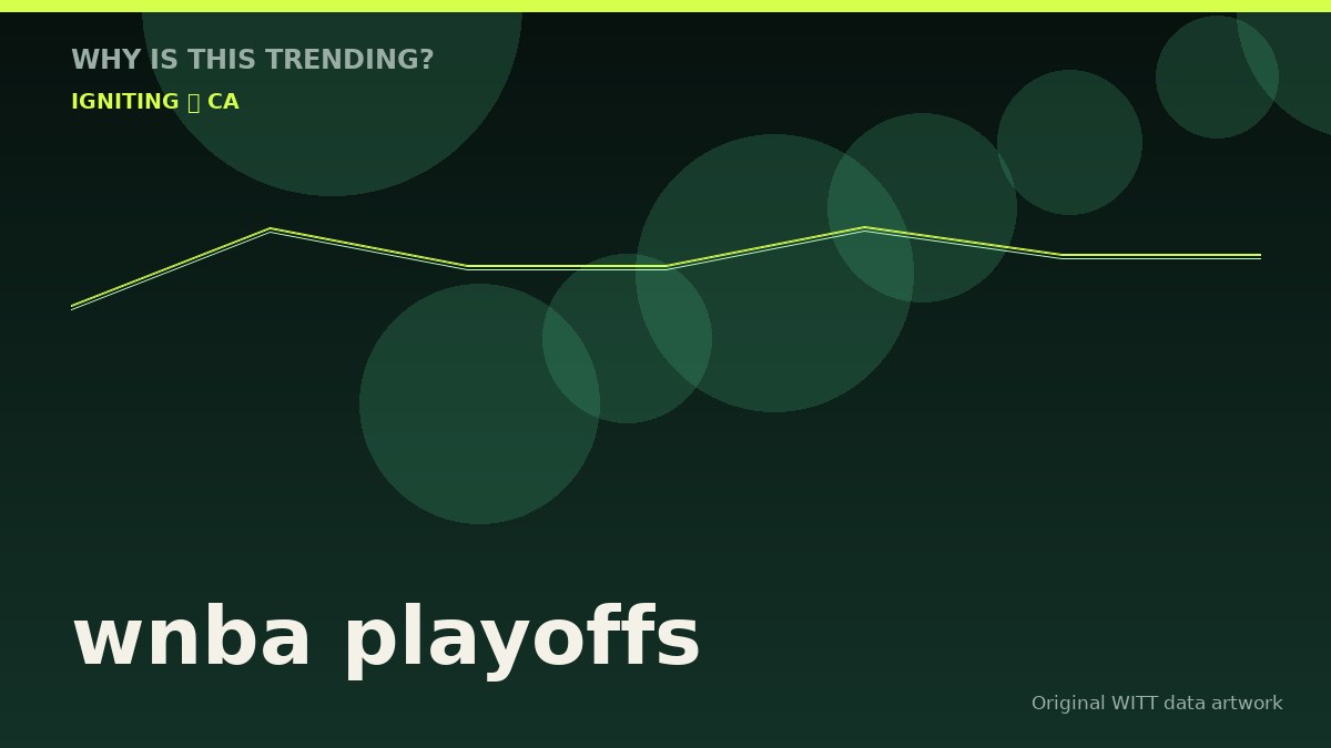 wnba playoffs original attention timeline illustration