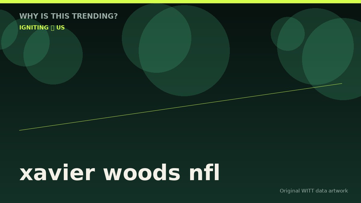 xavier woods nfl original attention timeline illustration