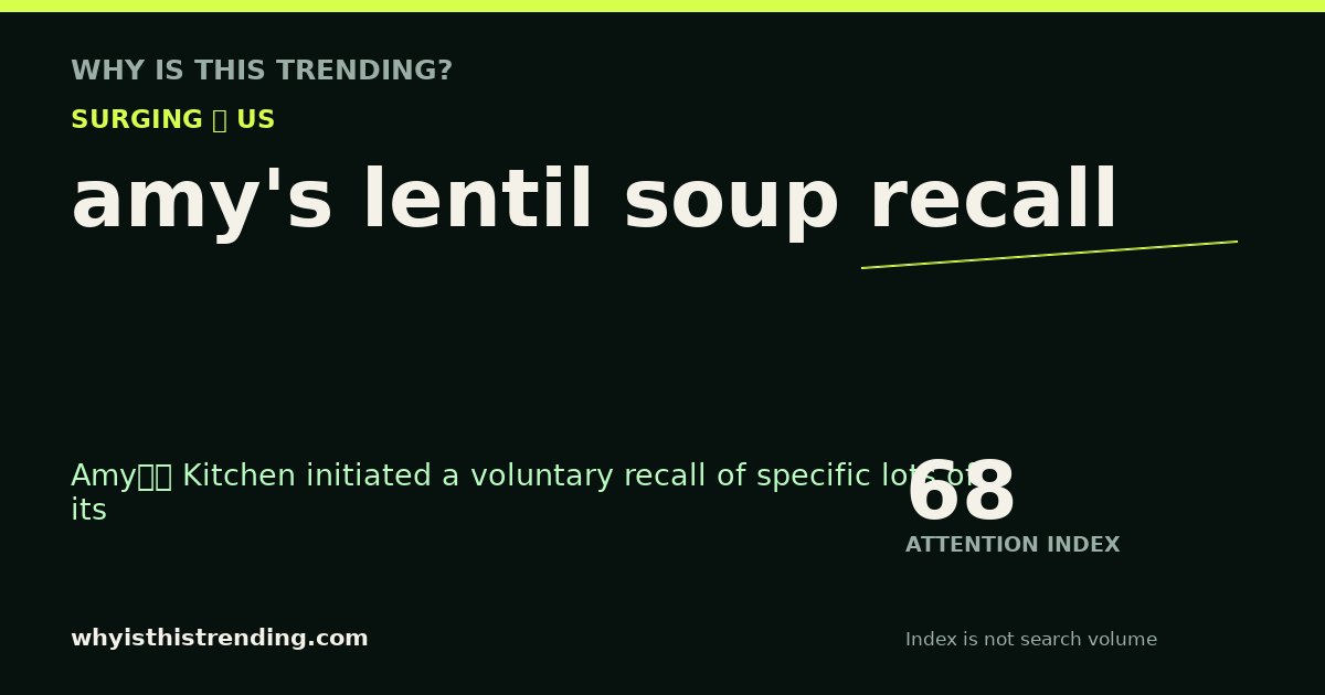 amy's lentil soup recall attention trend card