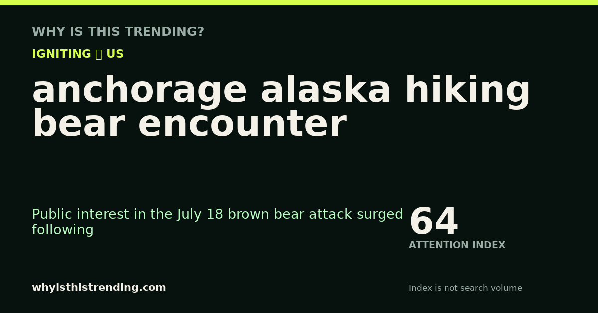 anchorage alaska hiking bear encounter attention trend card