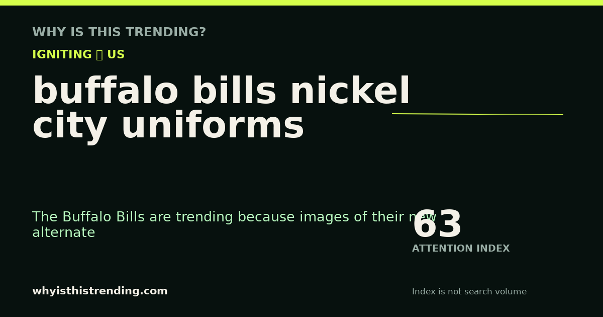 buffalo bills nickel city uniforms attention trend card