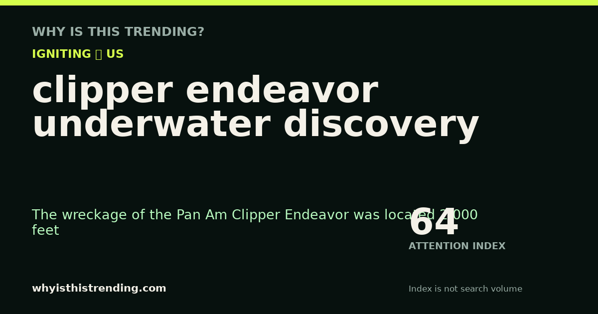 clipper endeavor underwater discovery attention trend card