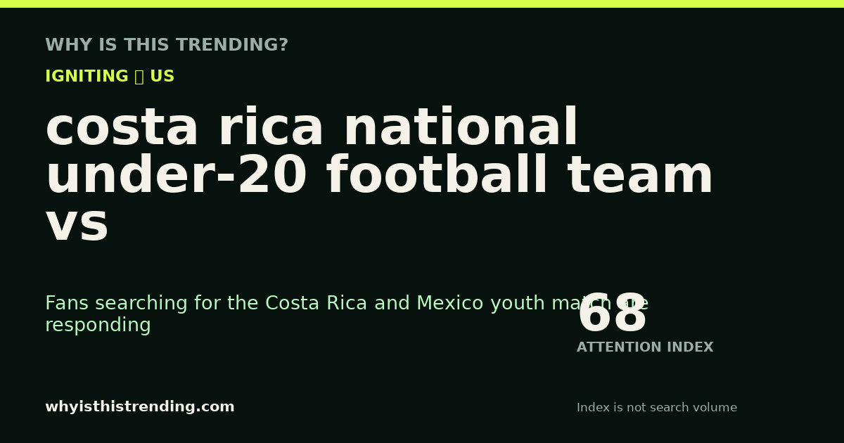 costa rica national under-20 football team vs mexico u-20 standings attention trend card