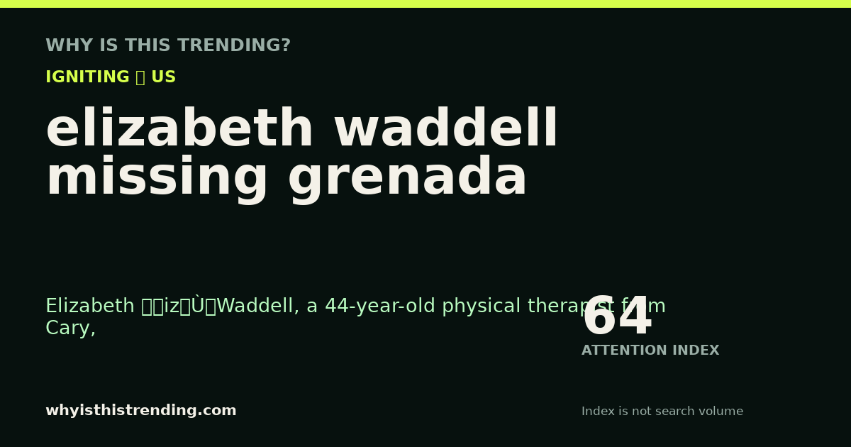 elizabeth waddell missing grenada attention trend card