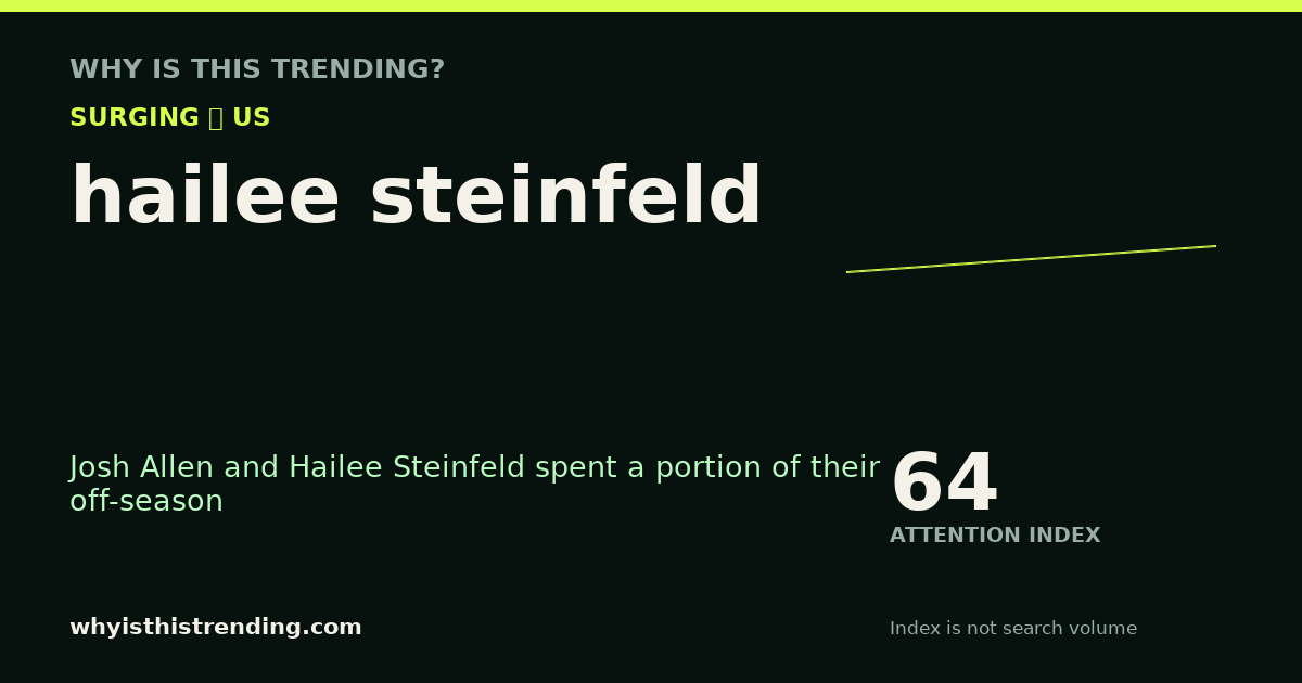 hailee steinfeld attention trend card