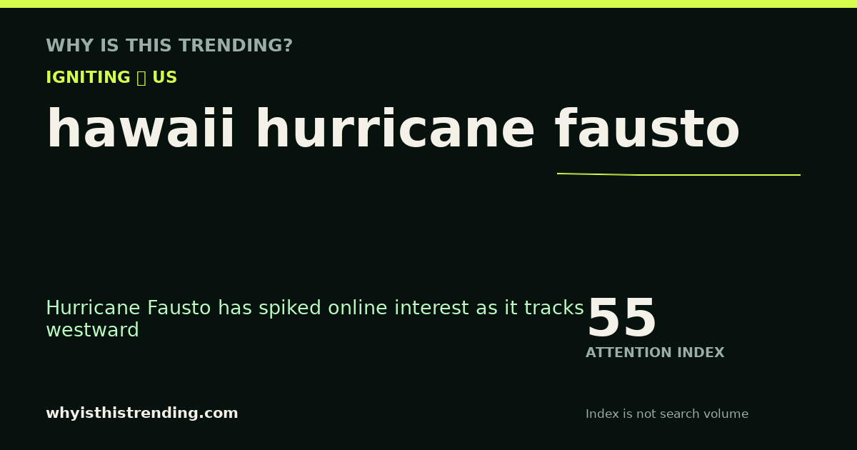 hawaii hurricane fausto attention trend card