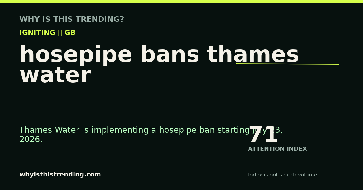 hosepipe bans thames water attention trend card