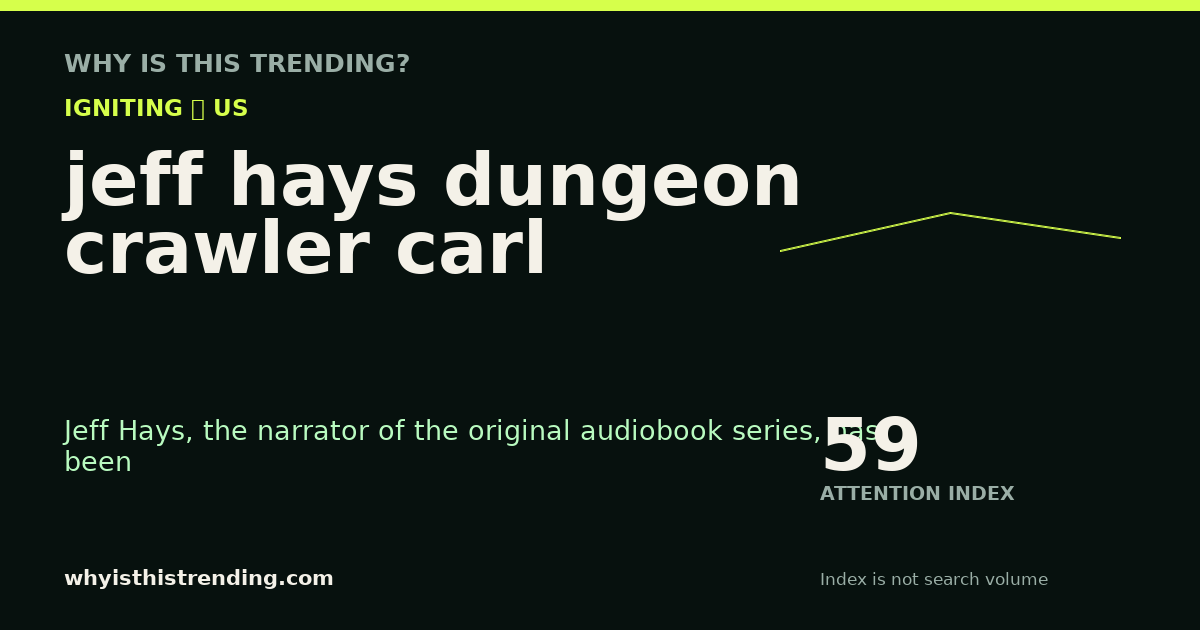 jeff hays dungeon crawler carl attention trend card