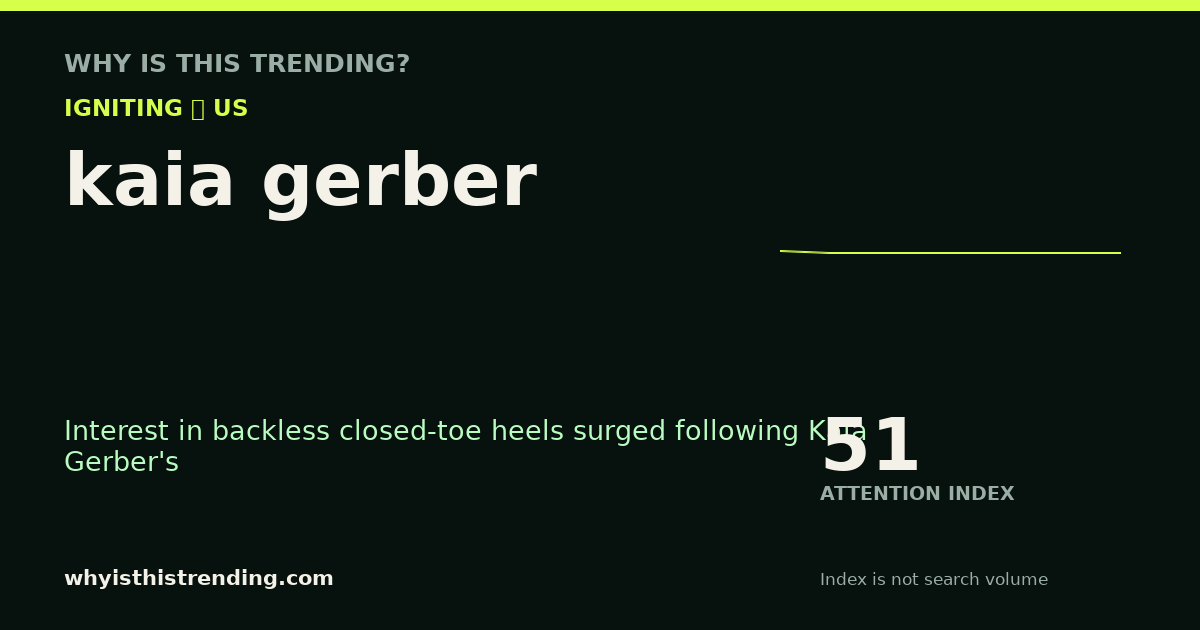 kaia gerber attention trend card