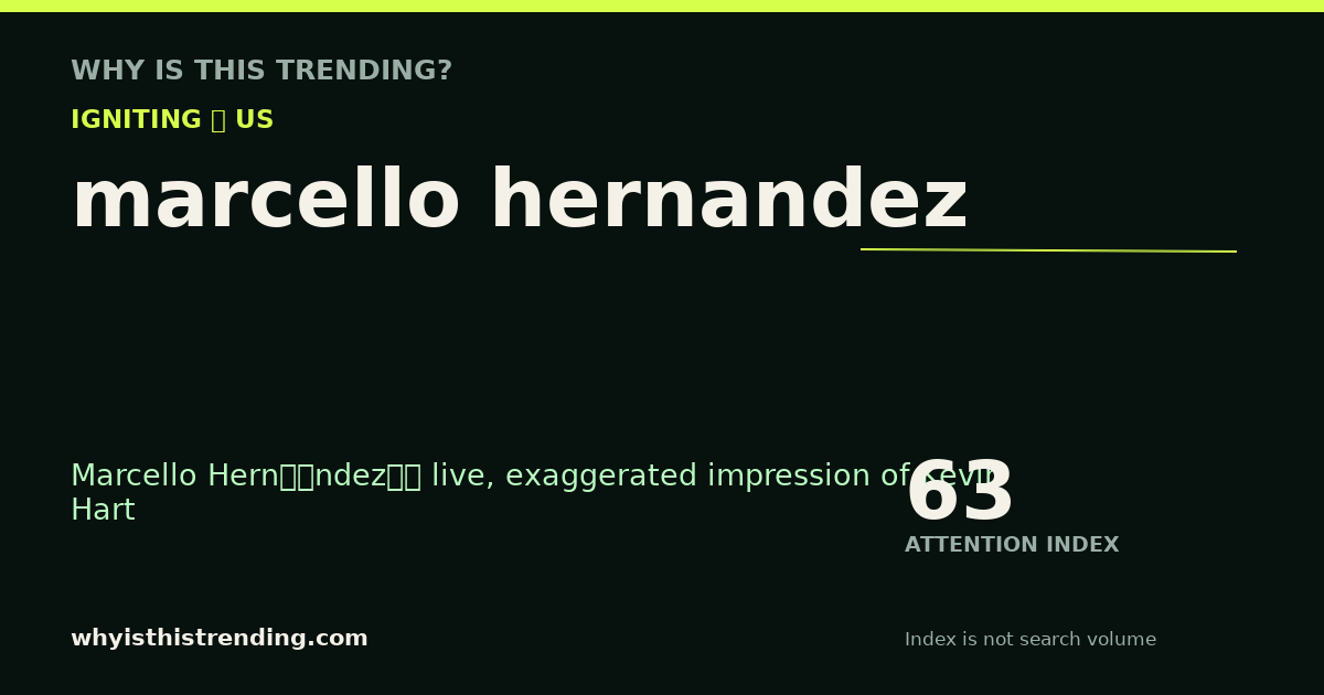 marcello hernandez attention trend card