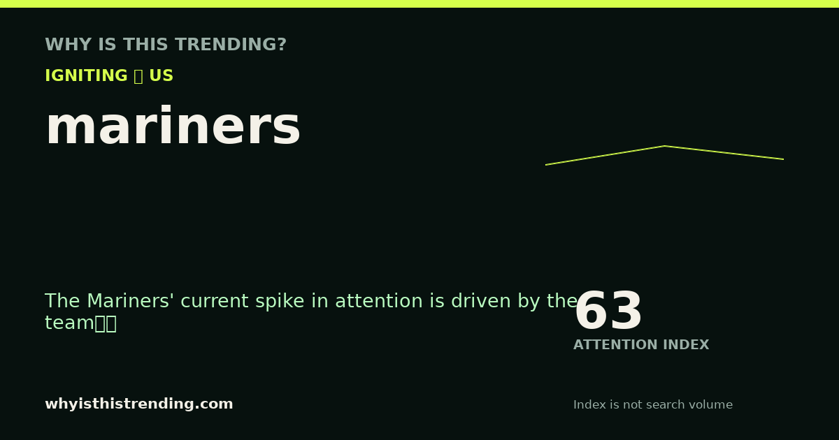 mariners attention trend card