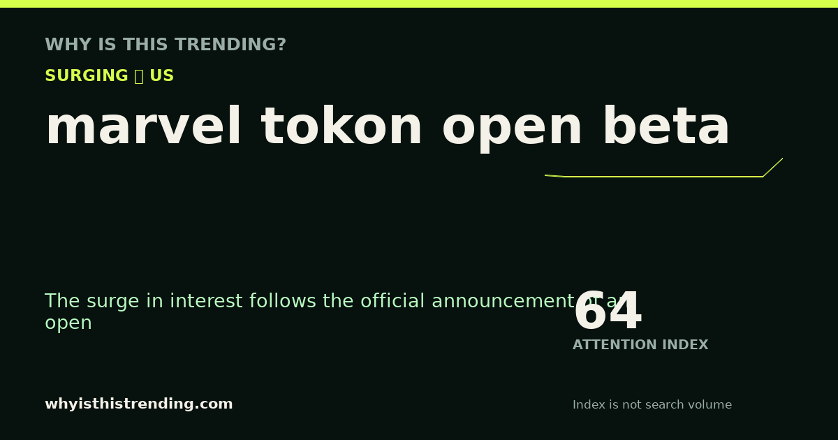 marvel tokon open beta attention trend card