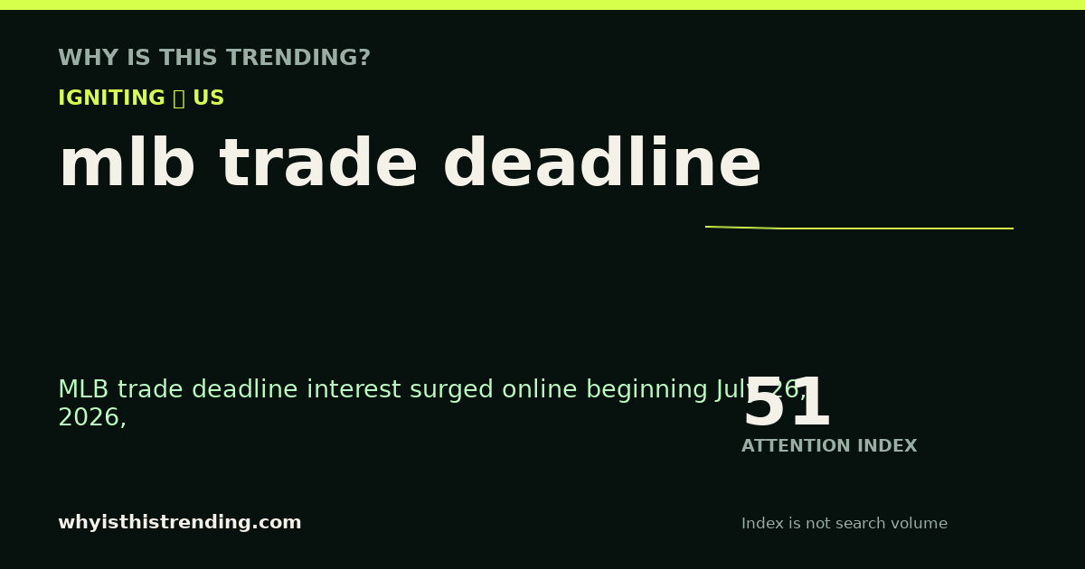 mlb trade deadline attention trend card