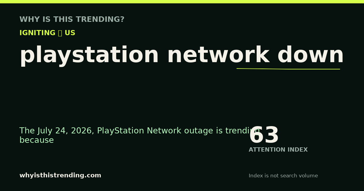 playstation network down attention trend card
