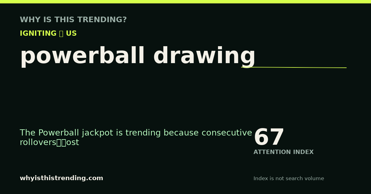 powerball drawing attention trend card