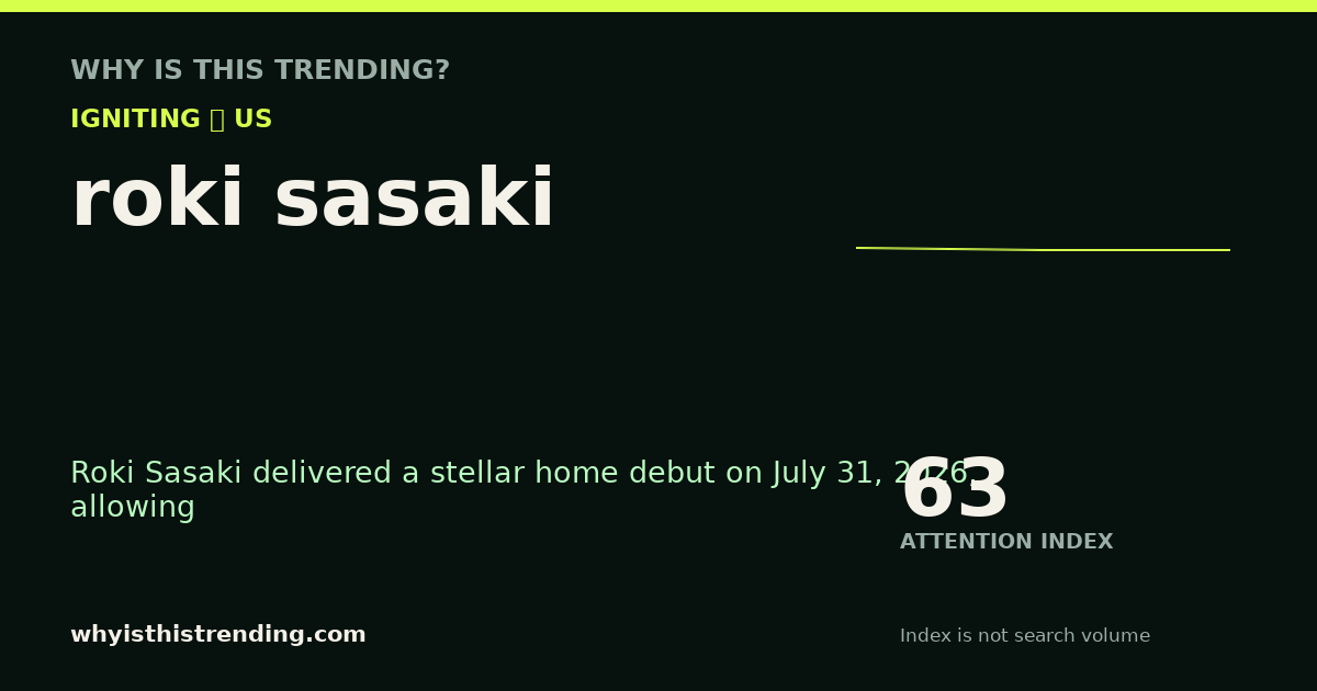 roki sasaki attention trend card