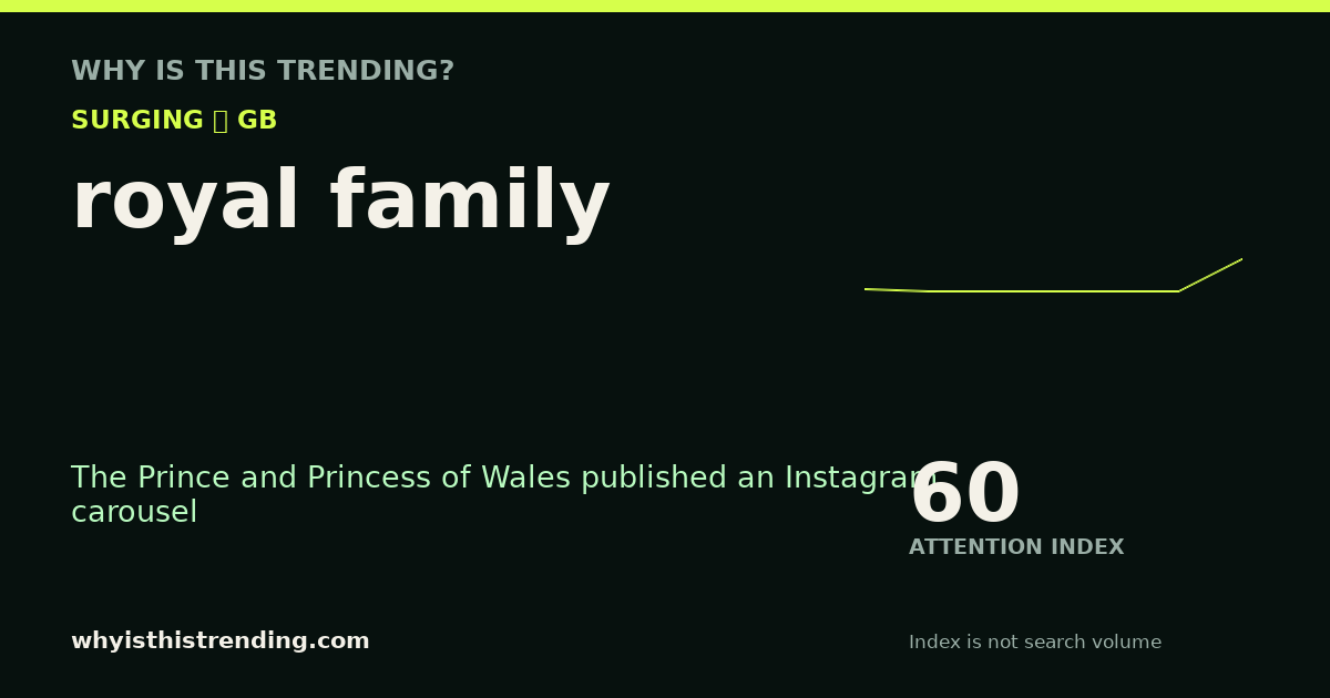 royal family attention trend card