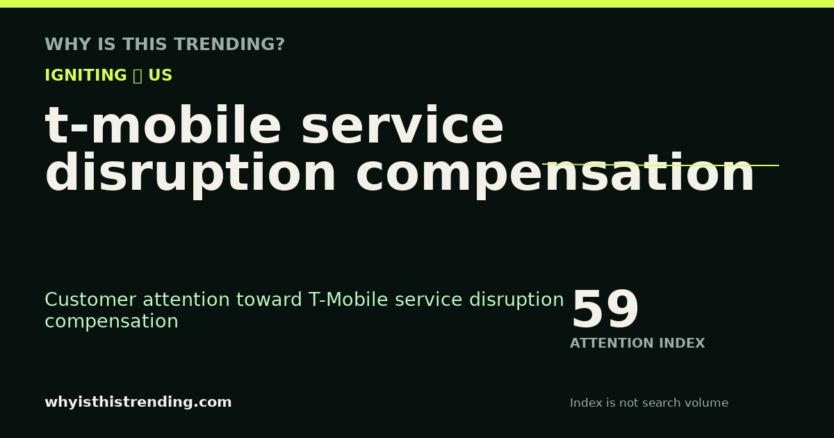 t-mobile service disruption compensation attention trend card