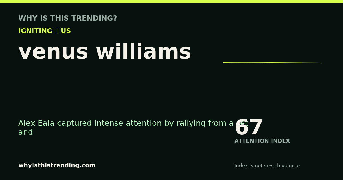 venus williams attention trend card